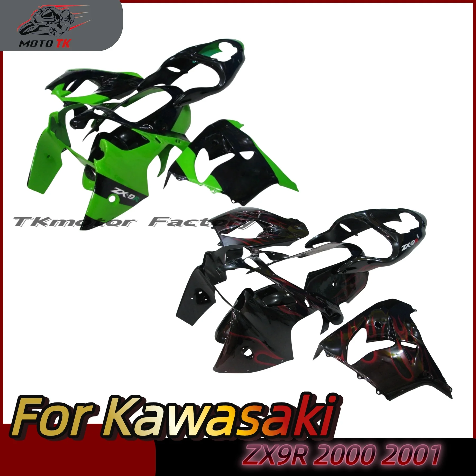 

Fit For KAWASAKI ZX9R 00 01 Fairing Kit ZX 9R 2000 2001 Motorcycle Full set Body Plastics Covers Fairings