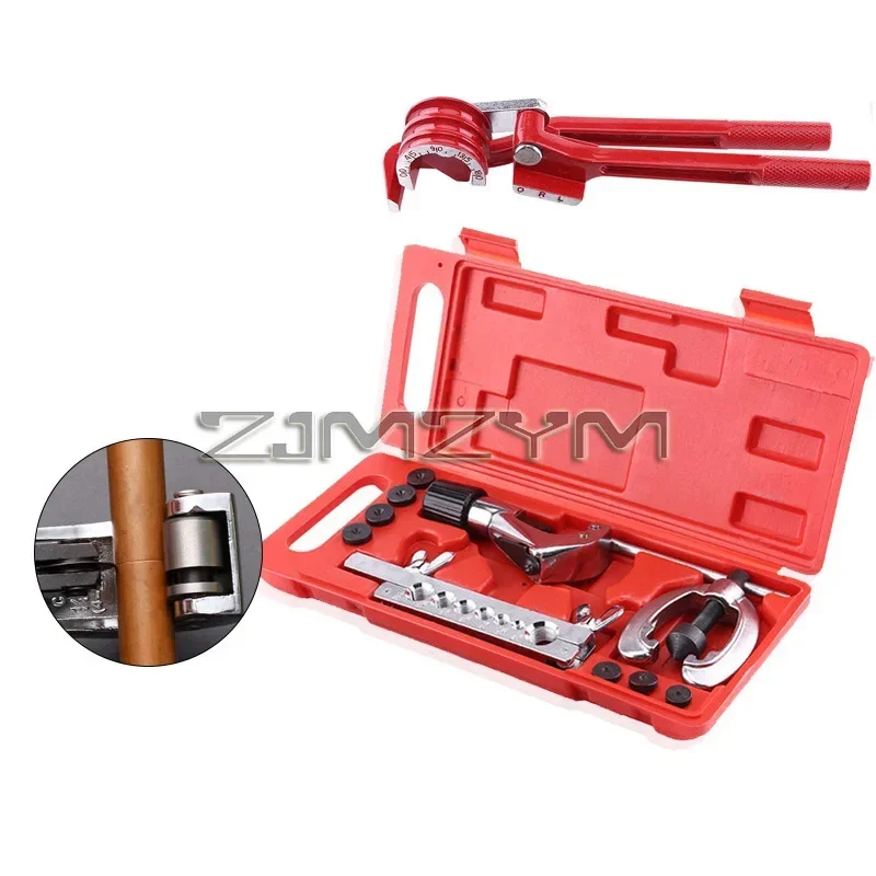 1Set Pipe Flaring Kit Brake Fuel Tube Repair Flare Kit Expander Bending Tool Set for 1/4inch 5/16inch and 3/8inch pipe