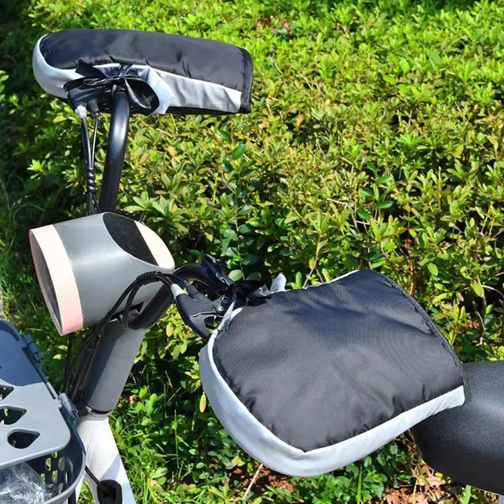 오토바이 스쿠터 두꺼운 따뜻한 핸들바 머프 그립 핸들바 머프 방수 라이딩 보호 겨울 방한 열 커버 장갑