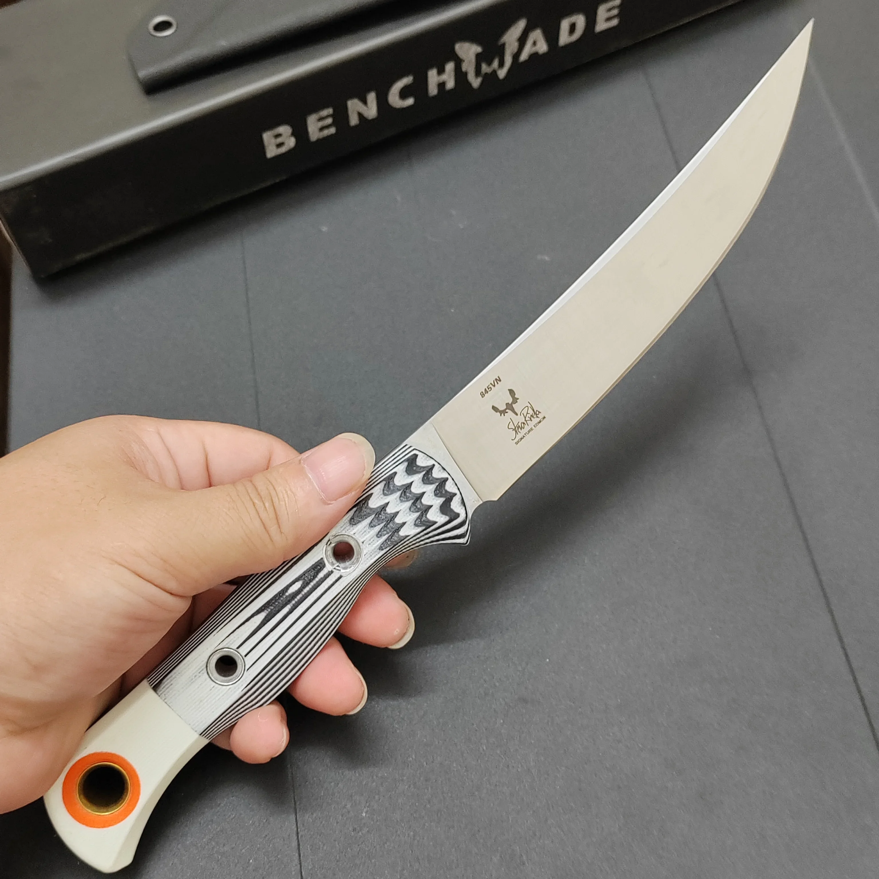 BM Knife 15500 fixed blade G10 handle Outdoor Camping Survival Rescue hunting tactics multi-purpose portable EDC knife