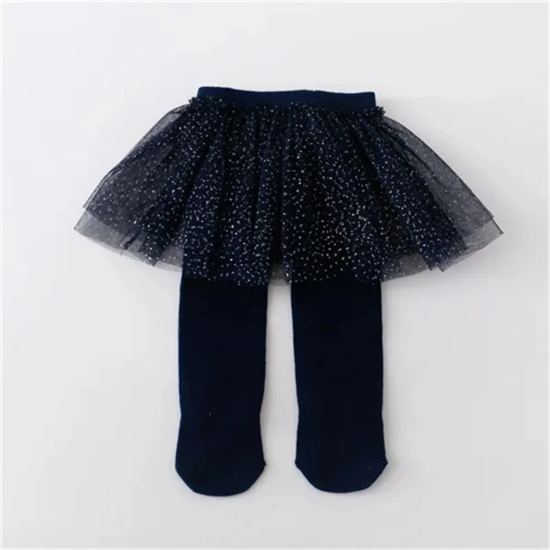 0-12Month Newborn Baby Tights For Girls Cute Cotton Lace Toddler Girl Pantskirt Fashion Infant Girl Pantyhose Autumn Winter New