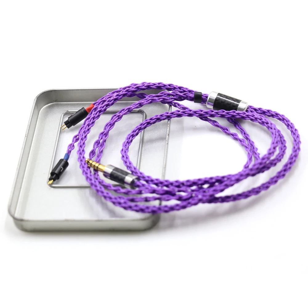 Cavo auricolare placcato argento 99% a 8 Core per 0.78mm 2pin BA W4r UM3X UM3RC JH13