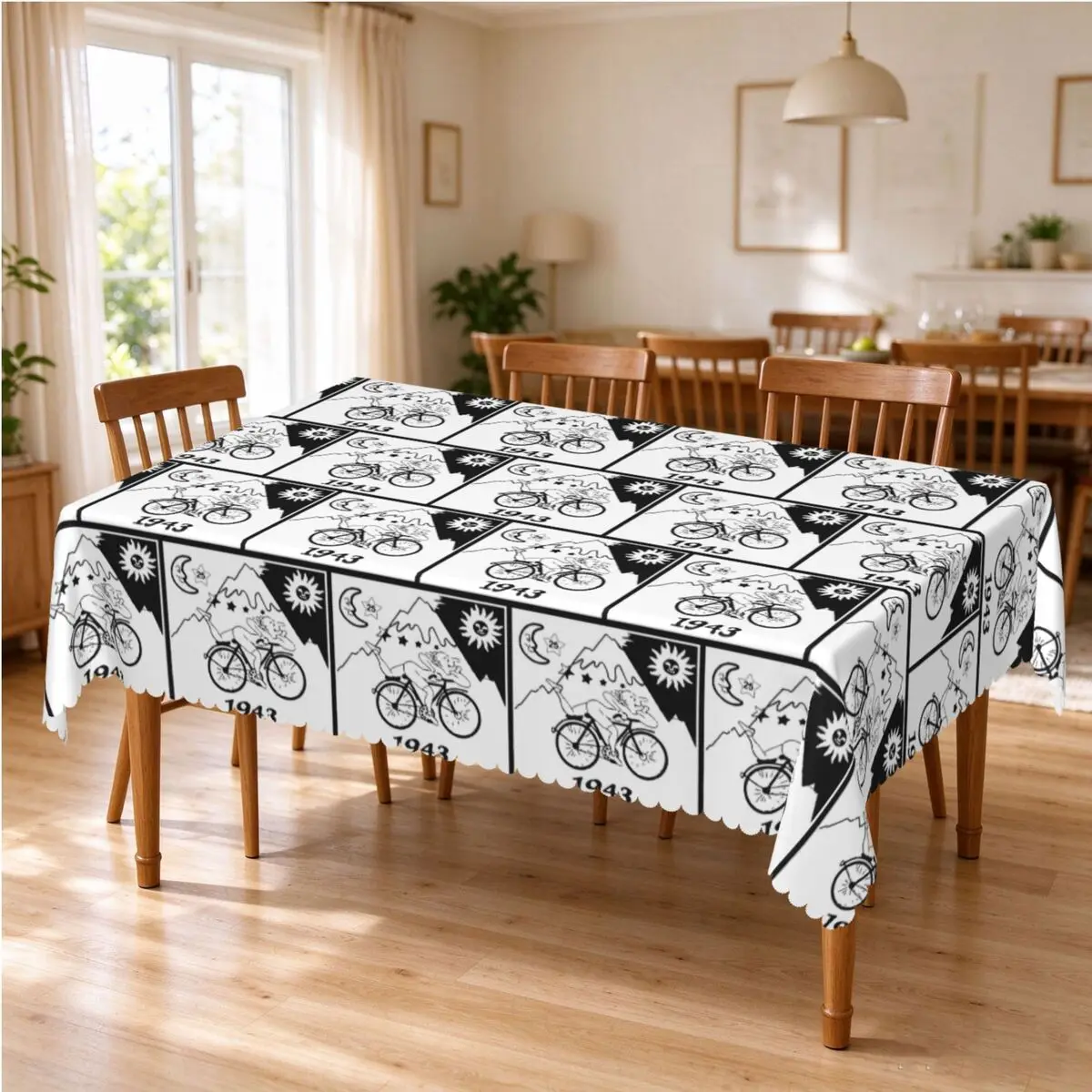 Discovery Of LSD Albert Hofmann Tablecloth Restaurant Kitchen Rectangular Tablecloth Festival Party Outdoor Dining Table Cover