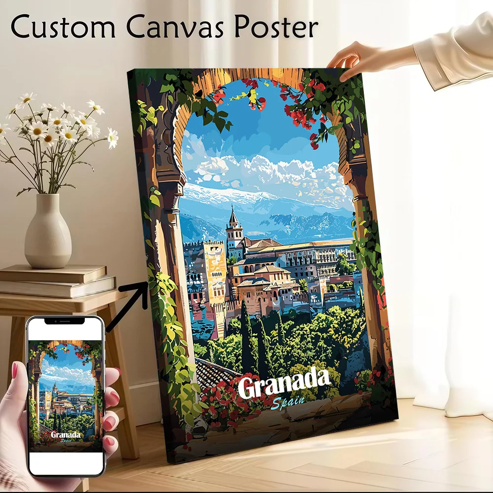 Granada Art Wall Decor Living Room Bedroom Personalized Painting Modern Home Decoration Ornaments Wand Deko Decorative Picture