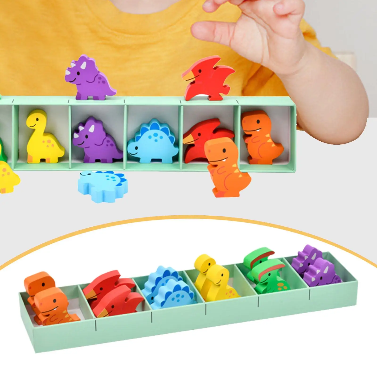 Color Matching Game Kit Sensory Development Multicolored Wooden Family Gathering