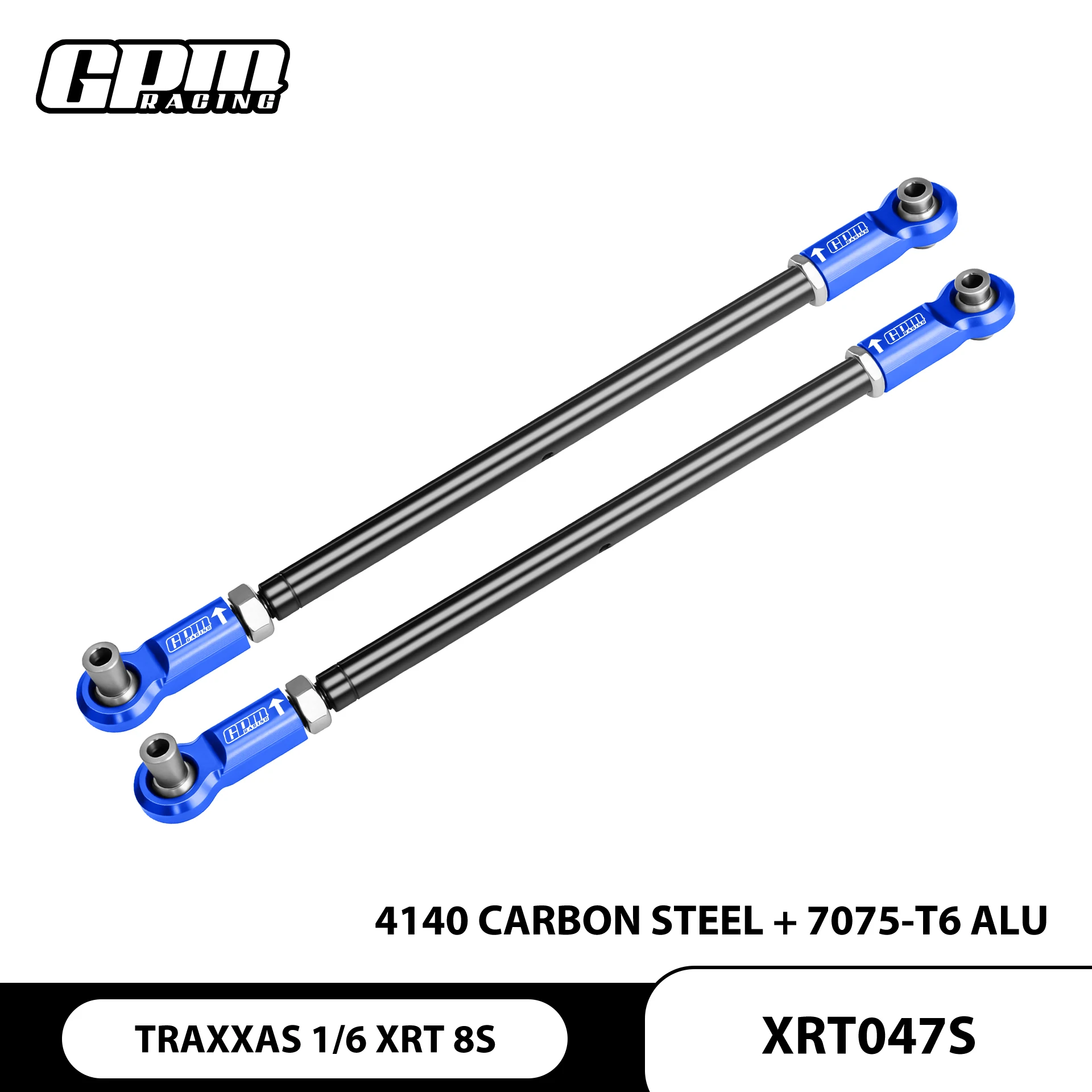 GPM 4140 CS adj Steering Rod &7075 Alloy Ends 78086-4 TRAXXAS XRT X-Maxx Wide kit #7895