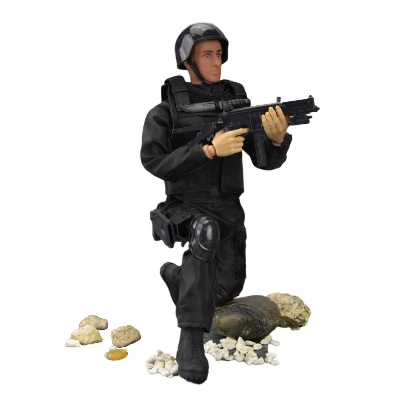 1/6 مقياس SWAT تحلق النمور فريق الصحراء التمويه سلاح عسكري مجموعة دمية لعبة مجسمة ل 12 "عمل أرقام هدية مزخرفة