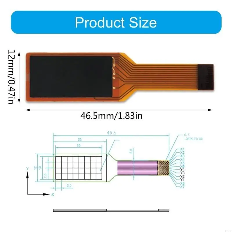 

P82E Thin Film Pressure Sensors Flexible Designs High Sensitivity for Electronic Product Assemblies Pressure Sensings Device