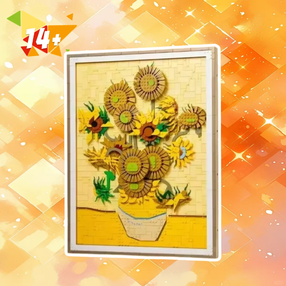 

2615Pcs Hanging Art Building Compatible With 31215 Sunflower Blocks Painting Christmas Birthday Gifts Plastic Toy For Friends