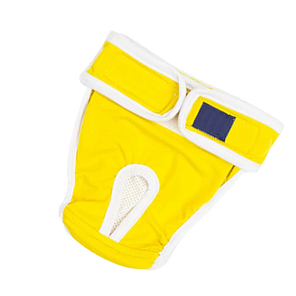 

Dog Diapers Comfortable Cotton Pet Safety Pants Sanitary Physiological Pants Yellow 2xl Protect Carpets Floors Home Furnishings