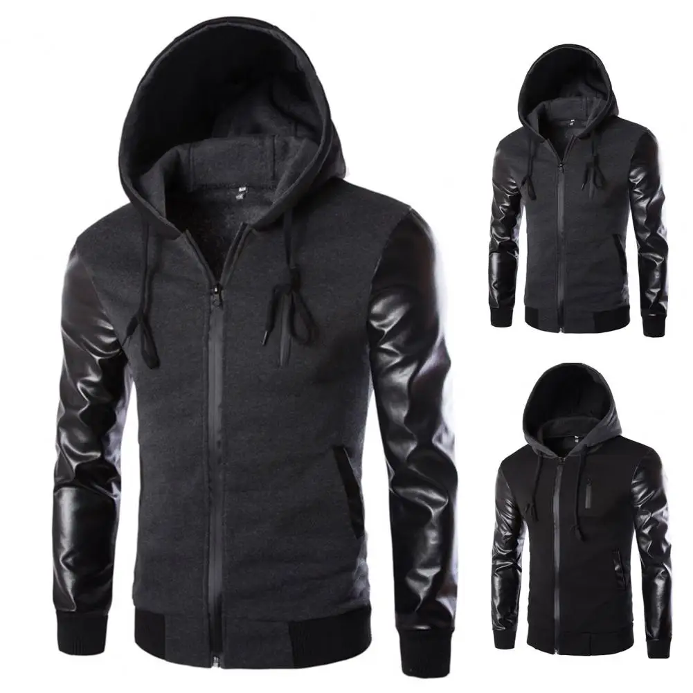 Stylish Men Outerwear  Zipper Male Men Windbreaker  Windproof Slim Fit Coat