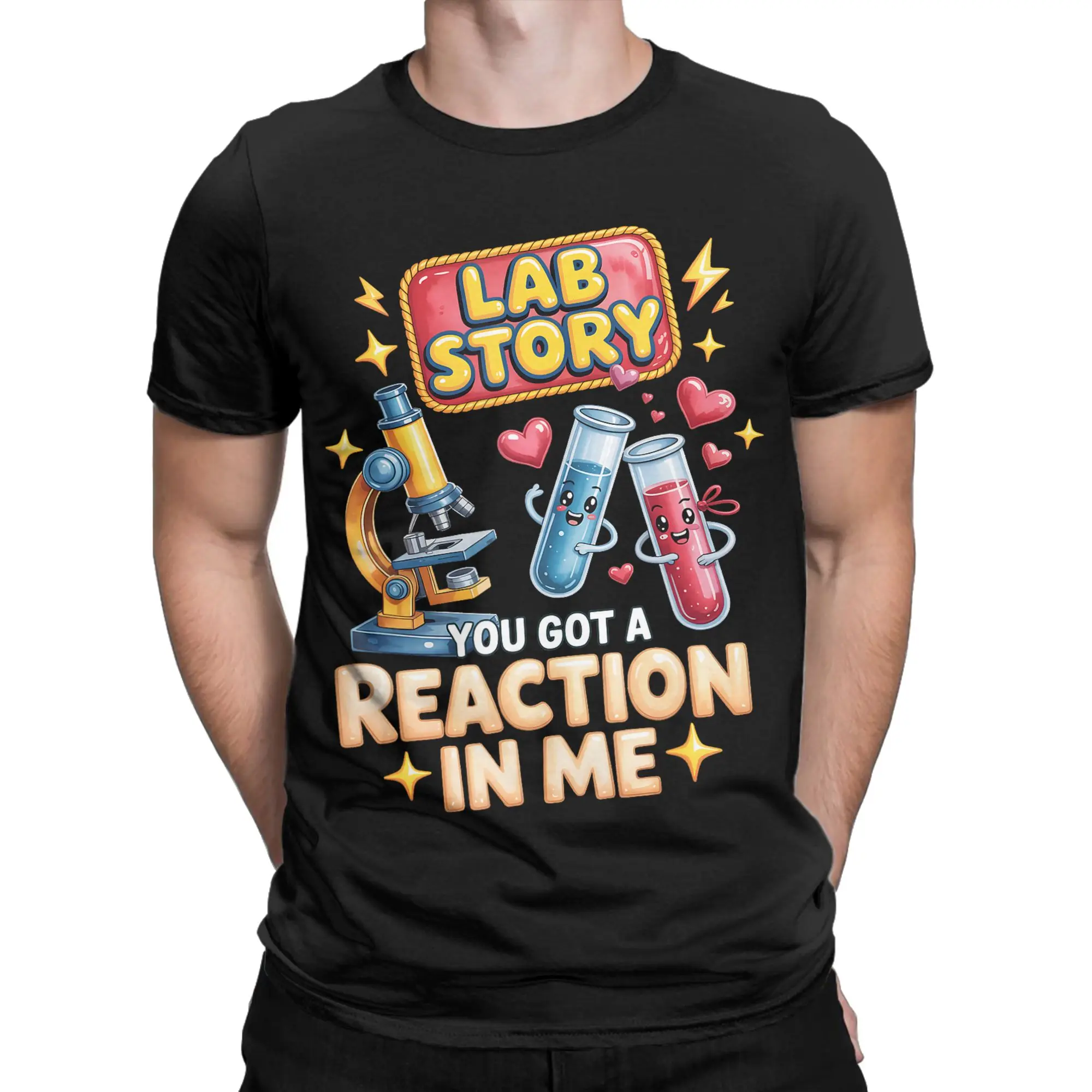 Lab Story 2026 Medical Laboratory Technician Team Graphic 100% Cotton T-Shirt Lab Week  Tees Tops For Men