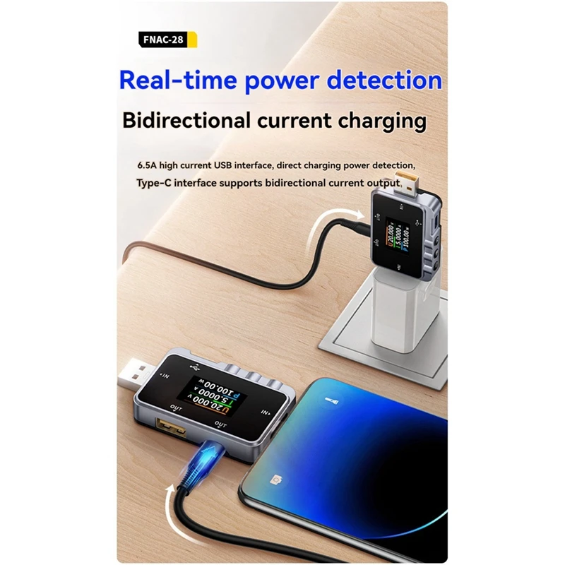 USB Tester Digital Voltmeter Ammeter With LCD Display For Voltage Current Power Measurement Fast Charge Detection