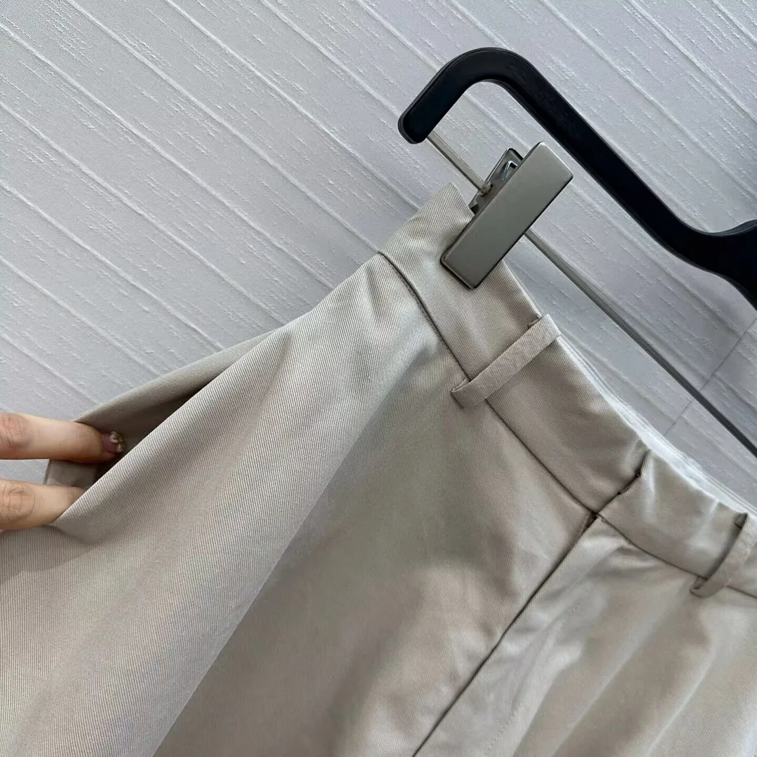Old Money Style Loose A-line Skirts Style Pants Women New Autumn High Waist Solid Color Elegant Casual Ankle Length Trousers