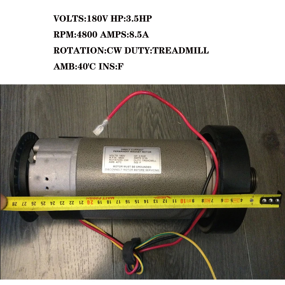 

Treadmill dc motor Permanent magnet ZYT110 3.5HP 180v 8.5A 4800RPM