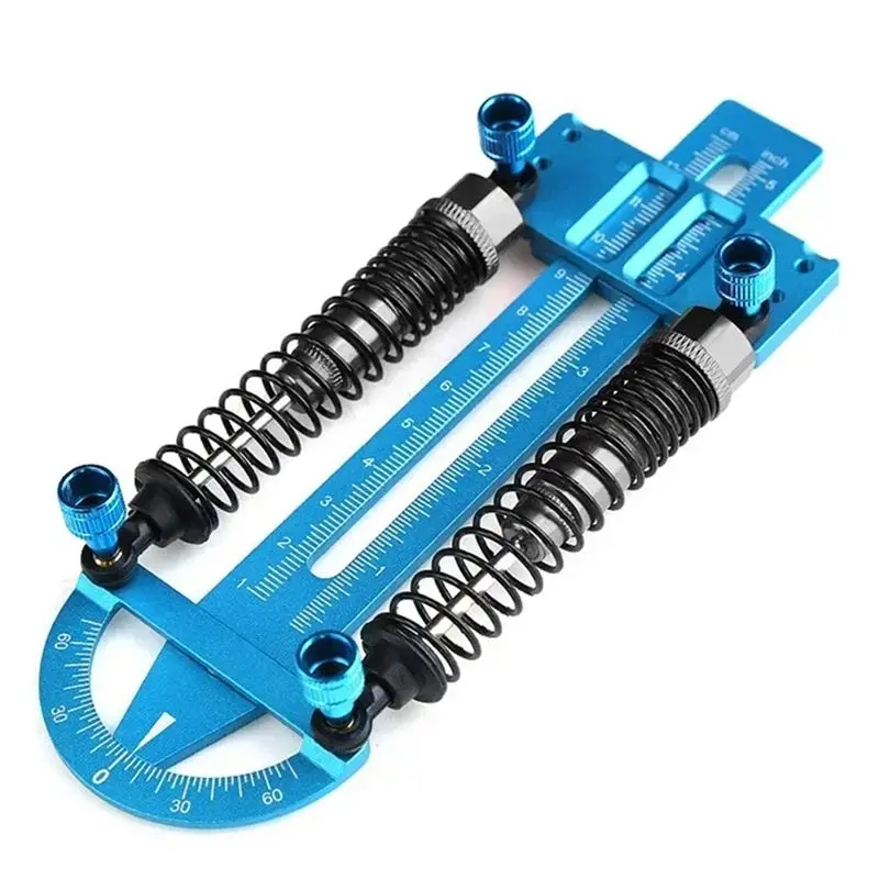 B05C-Simple 3 In 1 Height Gauge Ruler For RC Road Car Wheel Set Up Tool Chassis Camber Ride Dip Angle Aluminum Metal Parts