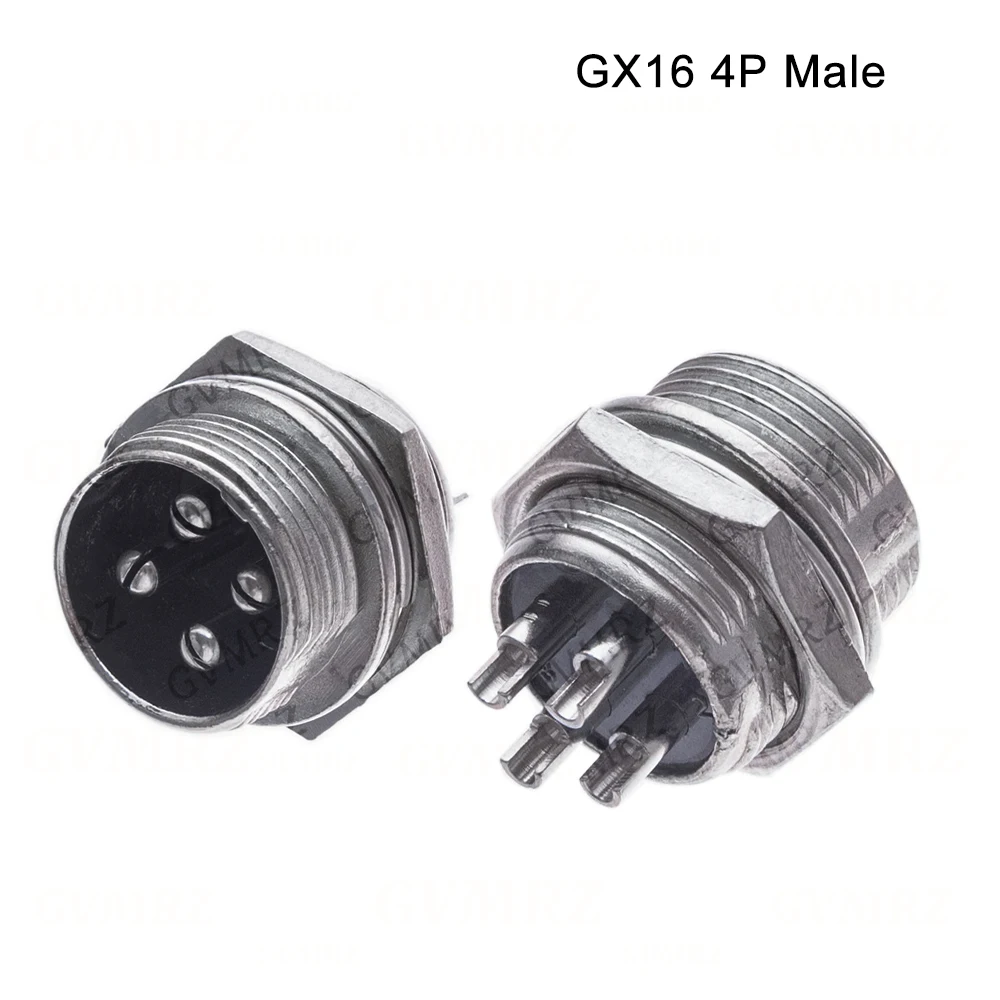 1PCS 3P 6P GX16 Waterproof Aviation Circular Connector 2-10Pin Male Female Plug Socket PCB Mount Industrial Electronic Circuit