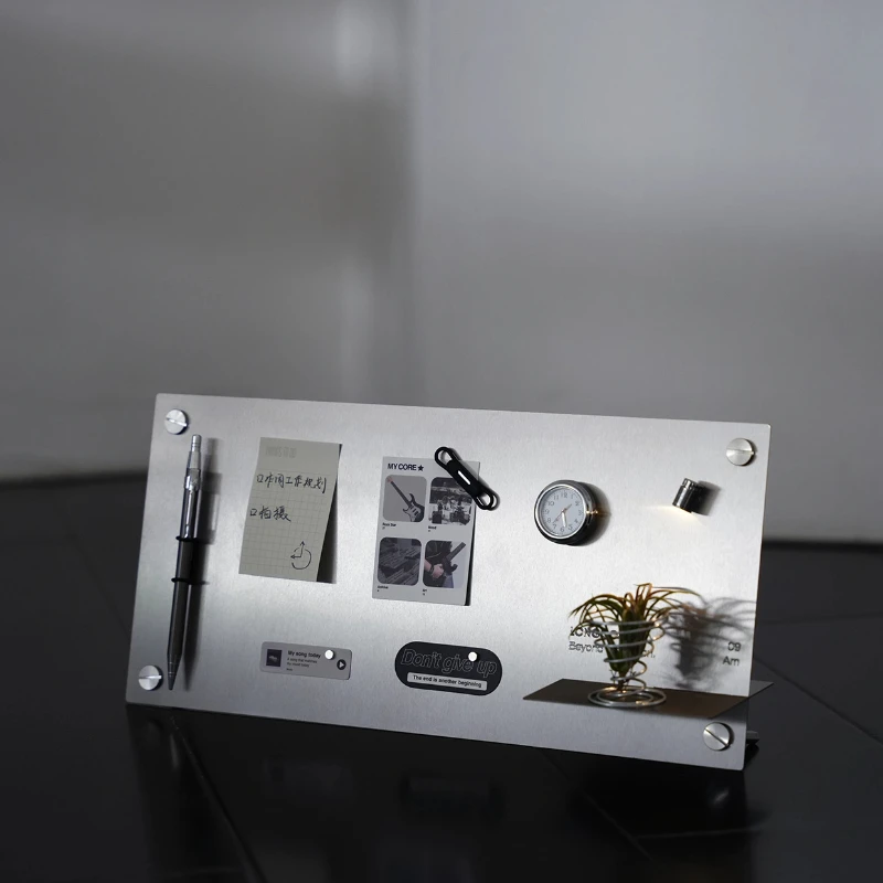 Stainless Steel Magnetic Display Stand Bauhaus Metal Storage Rack Multifunctional Organizer Rack for Office Stationery Holders