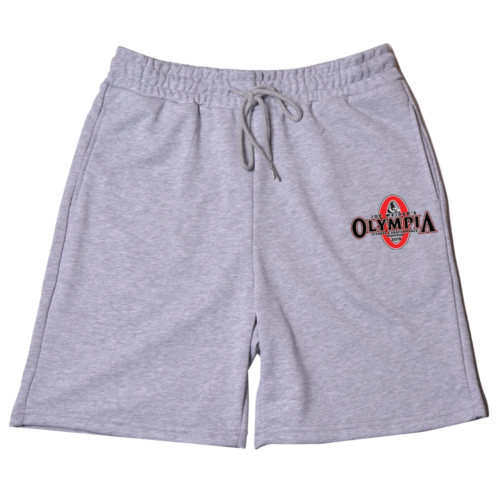 NEW 2022 OLYMPIA Gyms Fitness Mens Casual Shorts Running Short Gym Cotton Thick Elastic Waist Jogging Sport Men pants Sweatpants