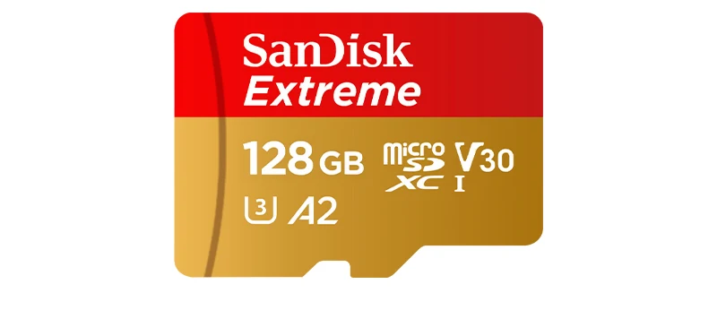 SanDisk Extreme V30 A2 4K MicroSD TF Flash-Karte für DJI-Drohnen, Actioncams und Handkameras, 64 GB, 128 GB, 256 GB, 512 GB, MicroSDXC-Speicherkarte. – Detail 11