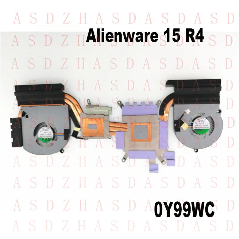 Z  FOR DELL Alienware 15 R4 Fan Copper Tube Radiator Module CN-Y99WC 0Y99WC