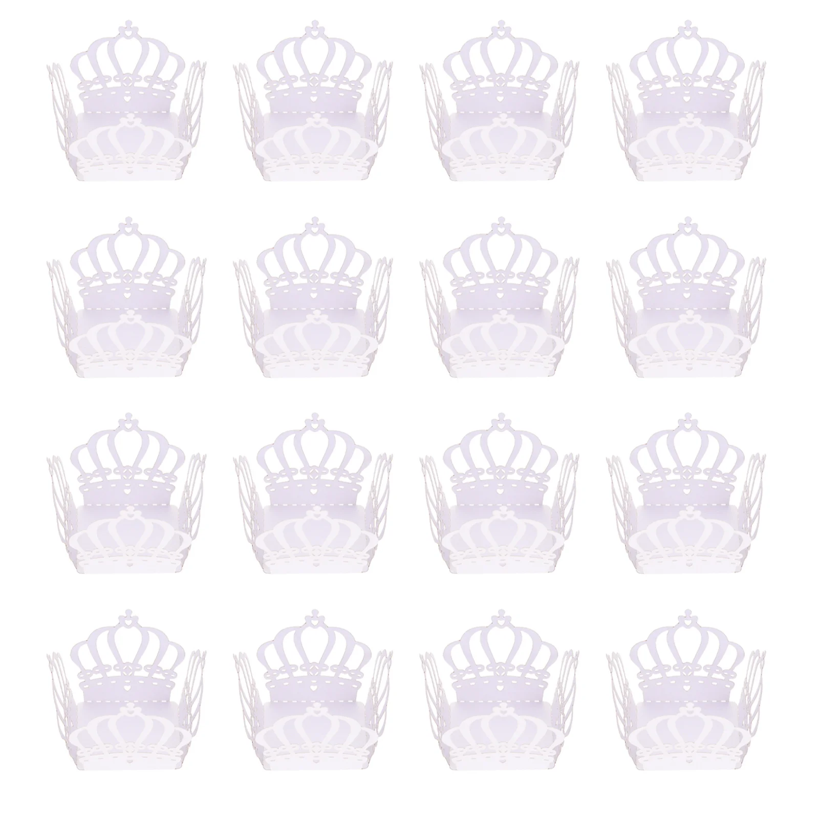 

50Pcs Chocolate Tray Decor Crown Shape Elegant Dessert Paper Holder for Candy and Confectionery Candy Cups Chocolate Paper Tray