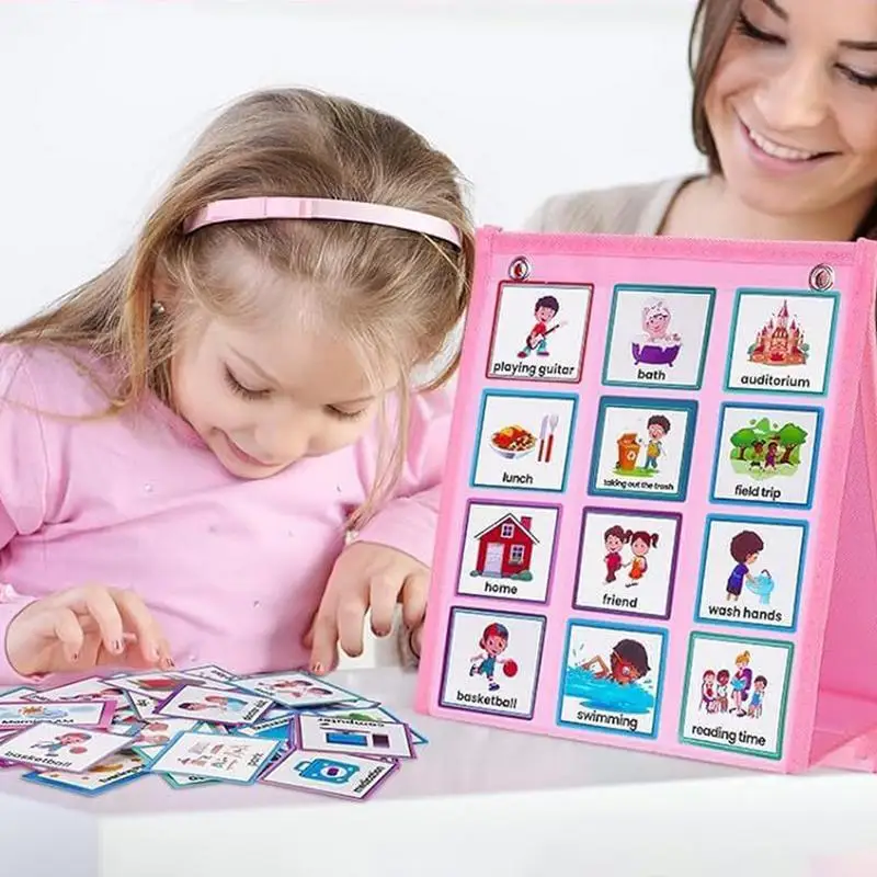 Daily Visual Schedule For Kids Bedtime Routine Children Reward Schedule Waterproof Schedule Chart PVC Bag Included Boy And Girl