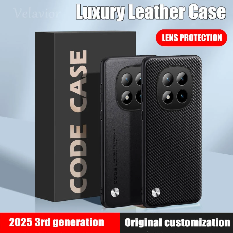 حافظة لهاتف Xiaomi Redmi Note 15 Pro 5G فاخرة من جلد البولي يوريثان غطاء خلفي نوت 1514pro + سيليكون مقاوم للصدمات حماية كاملة للهاتف Fundas #2