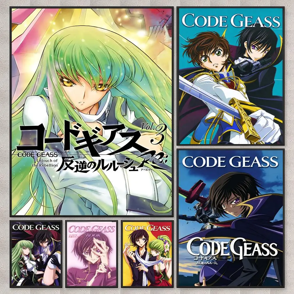 anime Code Geass Poster Poster HD Printing Nordic Style Home Decor Wall Art for the Living Rooms Hallways Gift Giving
