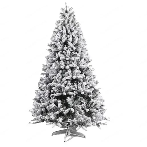 International 7.5-foot snow-covered aspen fir artificial Christmas tree with clear lights listed