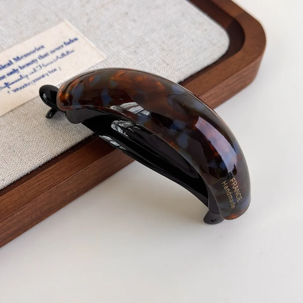 

Модные ретро высокие заколки с пряжкой для хвоста, ацетатные заколки для волос, заколки, повязка на голову, простые темпераментные заколки для волос, подарок для женщин и девочек