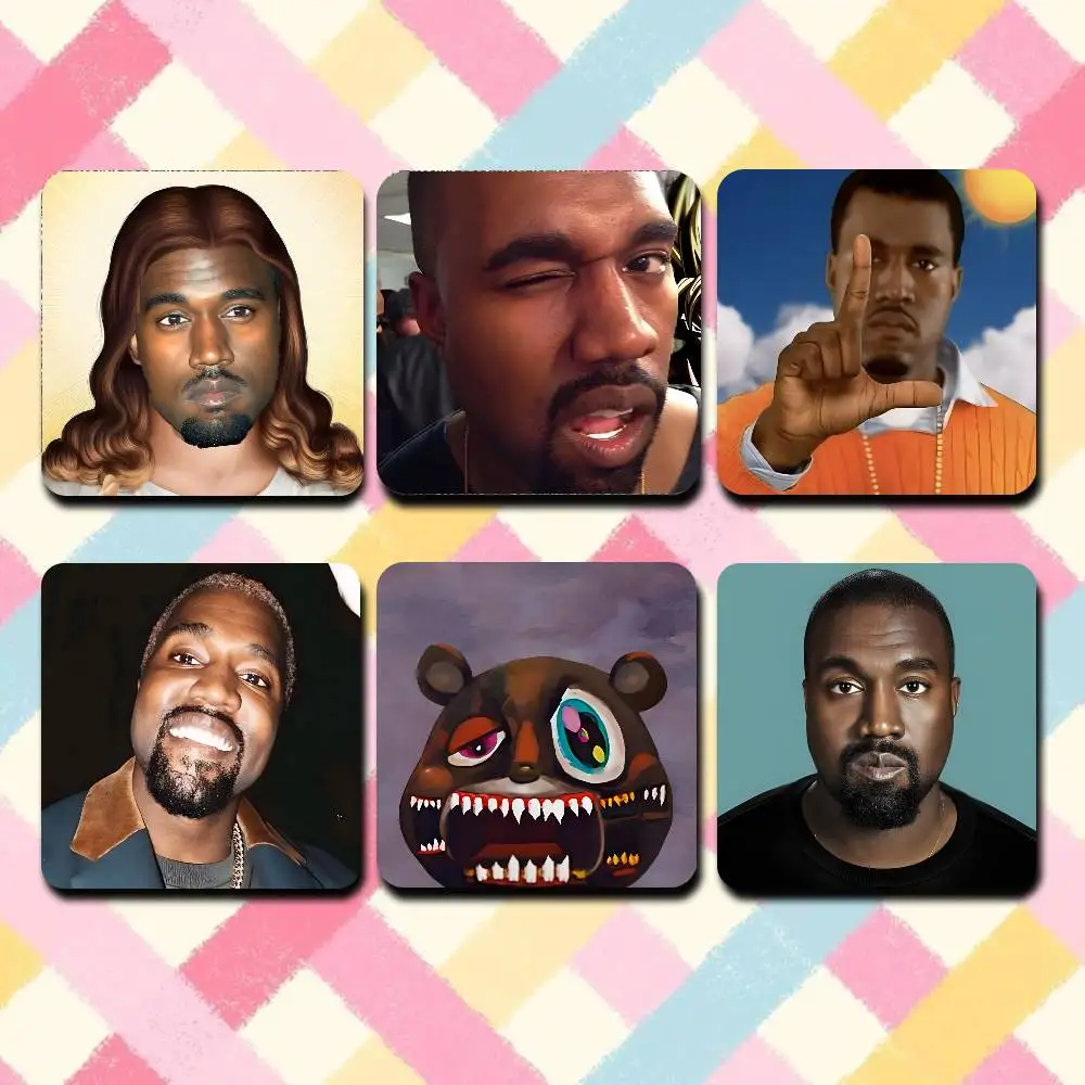 

K-Kanye West Yeezus Ye Jesus Sublimation Magnet Cartoon Anime CuteFridge Magnets Personalized Sublimation Products for Kitchen