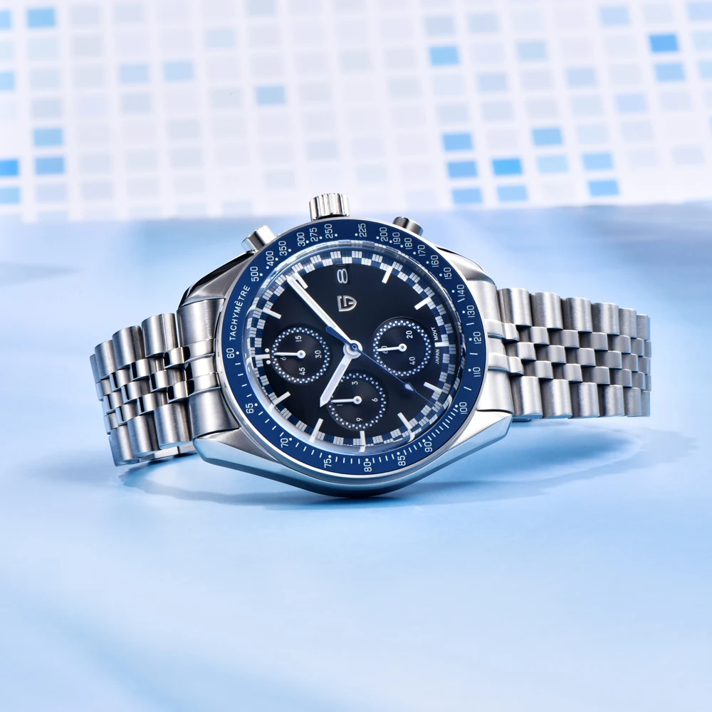 パガーニデザイン 2025年新作 メンズ腕時計 クォーツ時計 男性用 高級クロノグラフ腕時計 ARサファイアミラー 夜光 防水時計