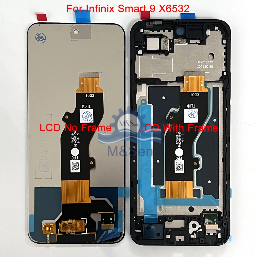 Tested For Infinix Smart 9 X6532 LCD Display Screen Frame Touch Panel For Tecno Spark 30 5G KL8/ 30C 4G kl5/ 30C 5G KL8H LCD