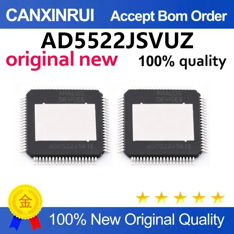 (5pcs-100pcs)Brand new original AD5522JSVUZ packaged TQFP-80-EP four channel parameter measurement unit