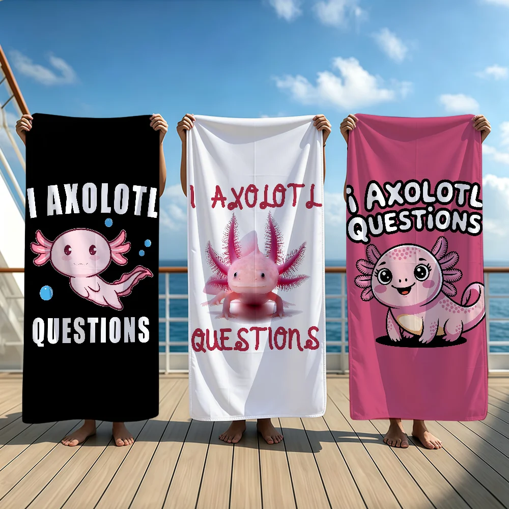 I AXOLOTL QUESTIONS Towel Beach Oversized Soft Ultra Absorbent Quick Drying Large Pool Travel Camping Bathroom