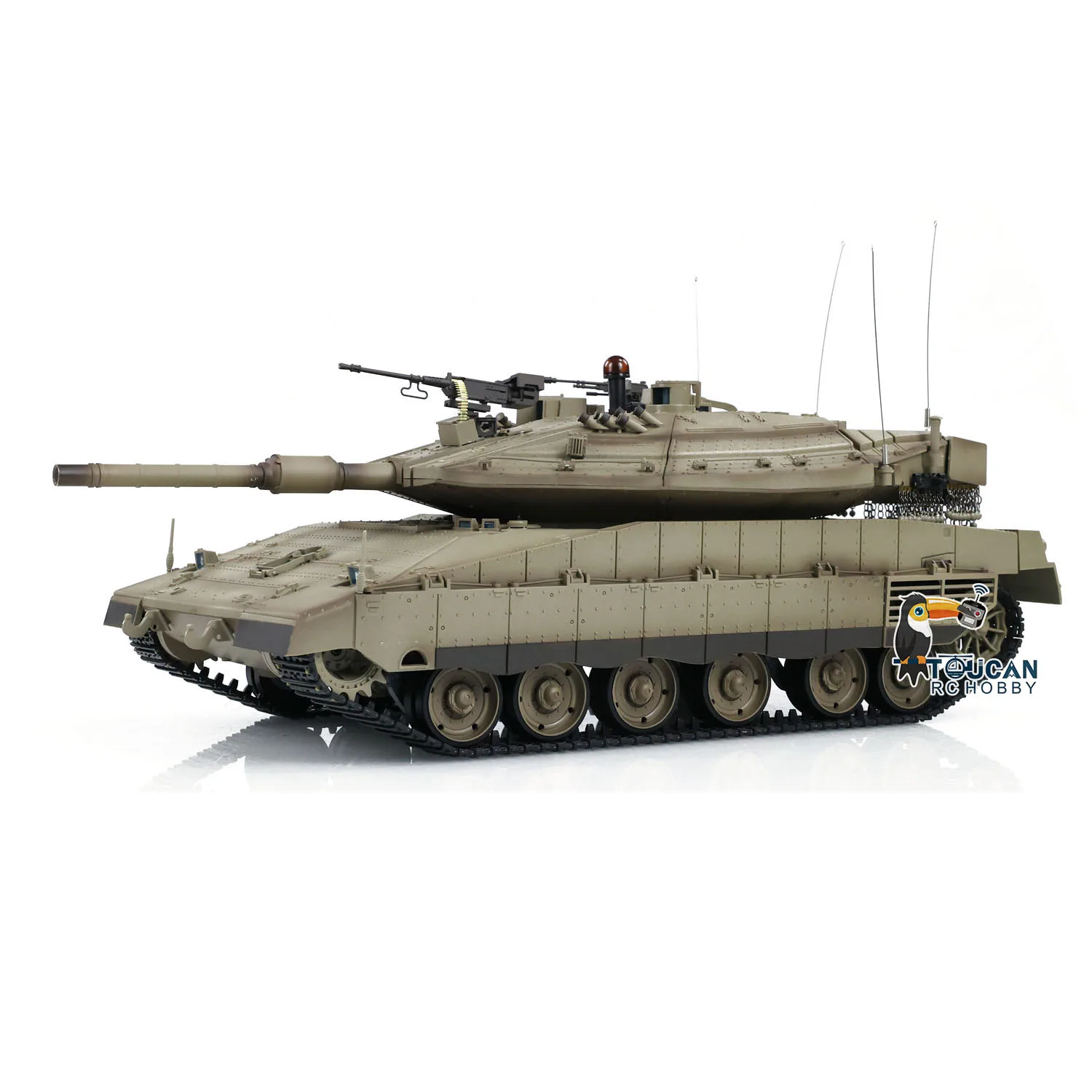 Carro armato RC 1/16 IDF Merkava Henglong Battaglia principale militare 3958-1 TK-7.0 Modello di telecomando all'aperto Giocattolo regalo per ragazzi TH22634