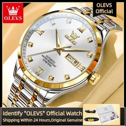 OLEVS 9946 Men's Watch Luxury Business Brand Diamond Automatic Mechanical Watch Waterproof Luminous Date Watch Reloj Hombre