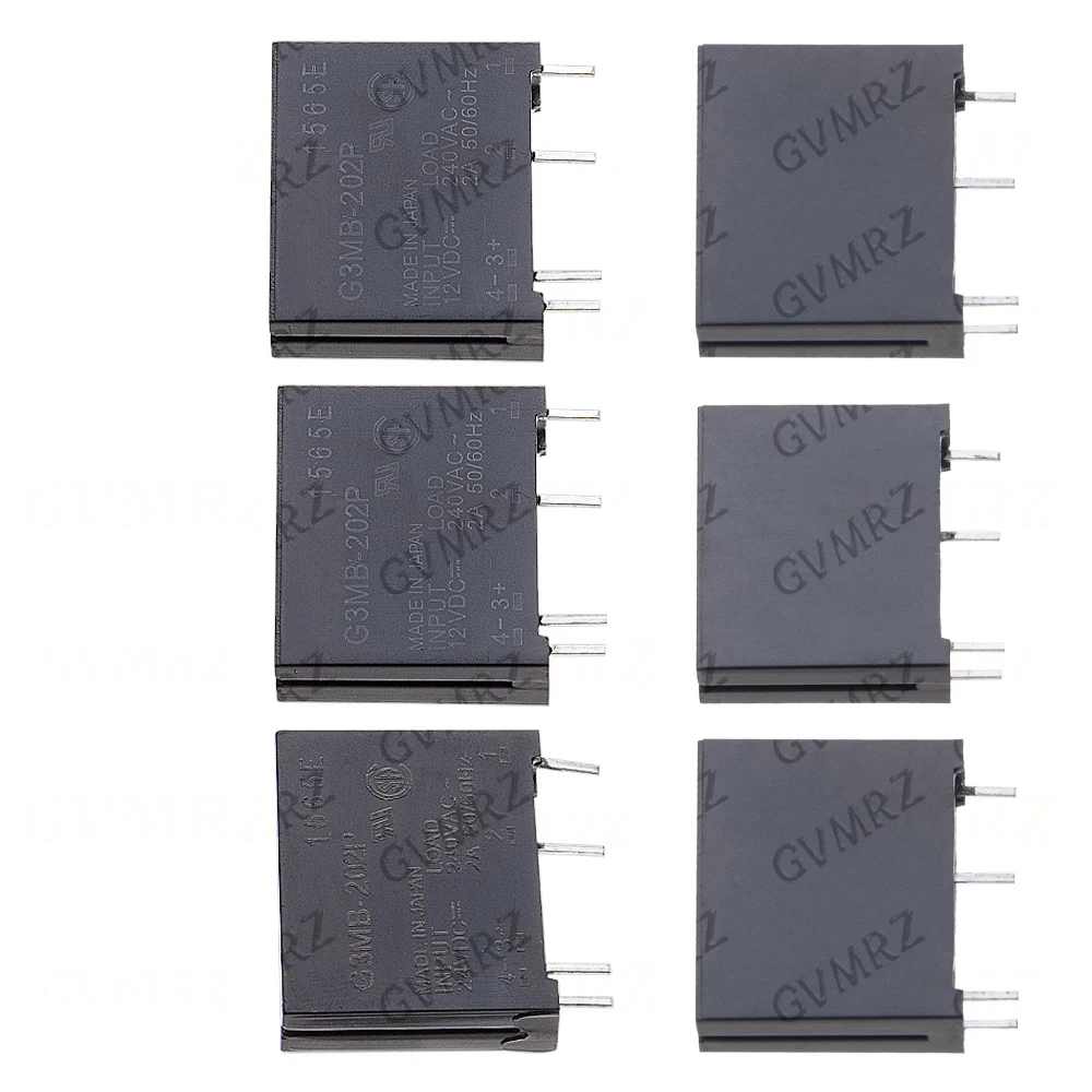 1PCS/10PCS 5V DC-AC Solid State Relay Module G3MB-202P SIP SSR, Snubber Circuit Resistor, AC 240V 2A, 5V 12V