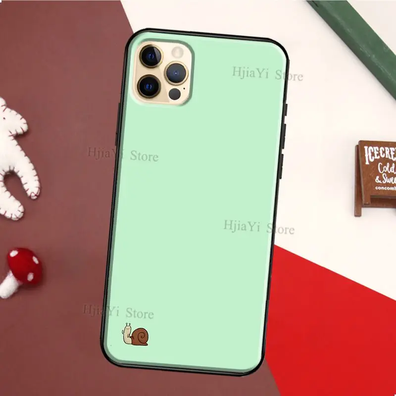 Cartoon Animal Snail TPU Case For iPhone 11 14 Pro Max 12 13 mini X XS Max XR 5S SE 2020 6S 7 8 Plus Back Cover image 4