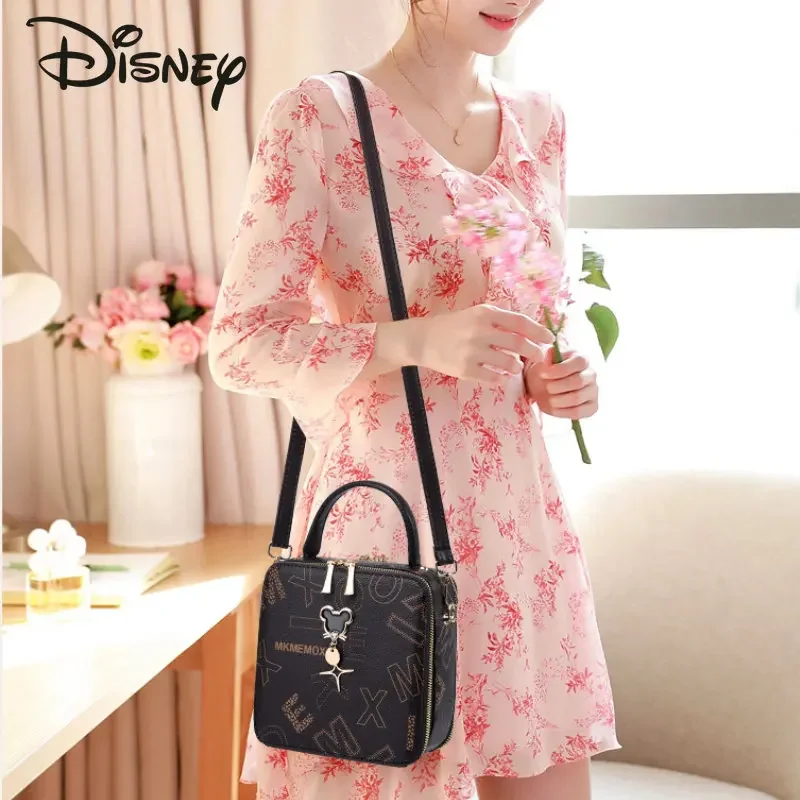 Disney Mickey 2024 nowa damska torba Crossbody modna i wysokiej jakości torebka damska klasyczna uniwersalna dziewczęca torba na telefon