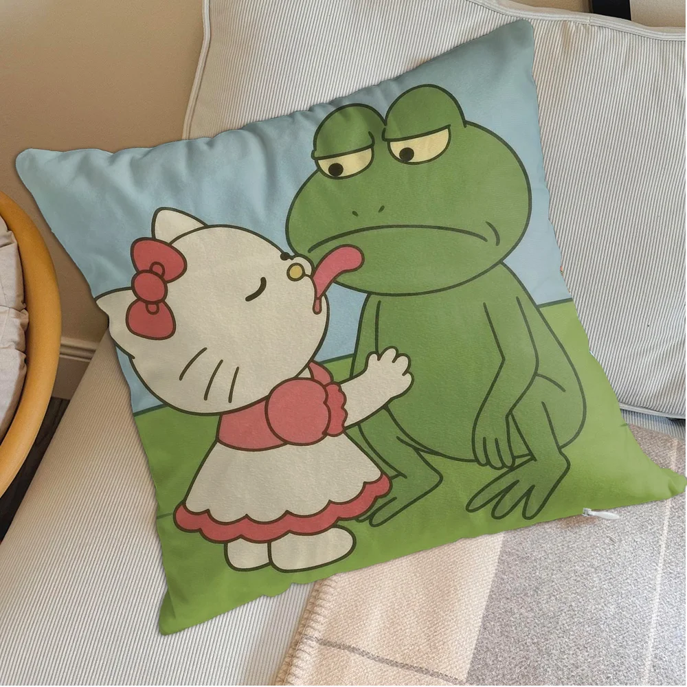 Kawaii H-Hellokityes كيس وسادة النوم سادات الزخرفية جديد عيد الميلاد الديكور 2026 وسادة الزينة ديكورات المنزل #6