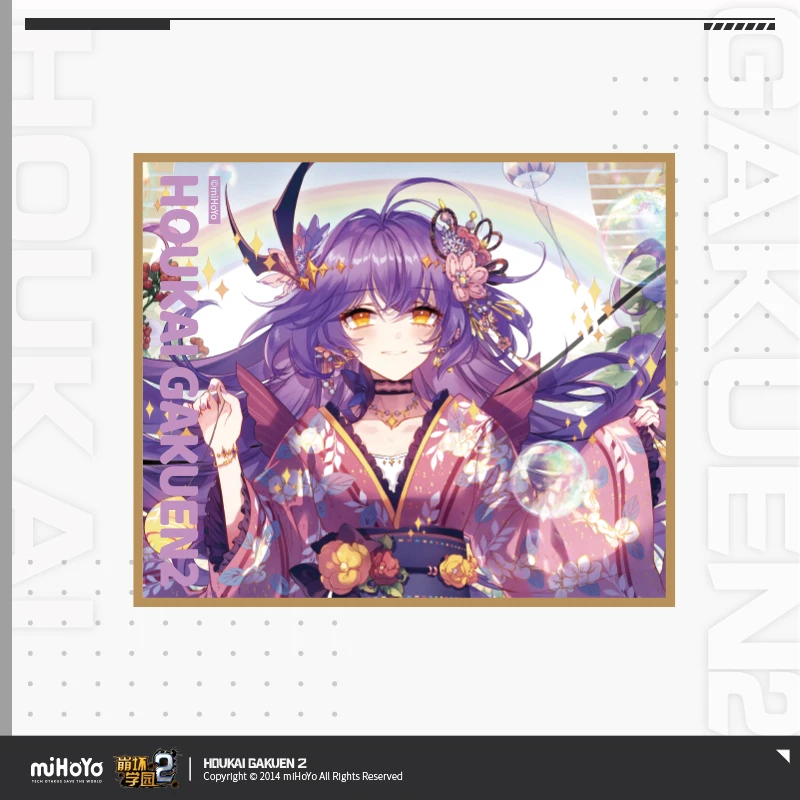 Honkai Gakuen 2 Official Merch miHoYo Original Authentic Character Kimono series Colored Board decorate