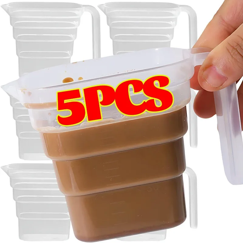 250 ml Backflüssigkeit Messbecher Große Kapazität Transparente Skala Tasse Backen Milch Ausgießen Tasse mit Griff Home Küche Gadgets