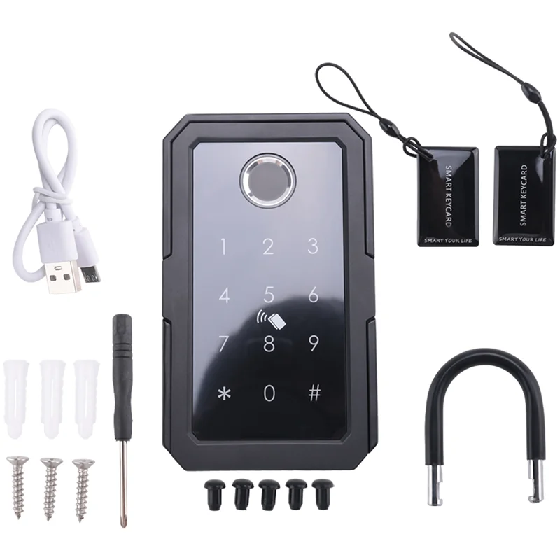 FFYY-Smartkey اقفال الصناديق، مفتاح المنزل اللاسلكي Smartlock Box، تطبيق صندوق المفاتيح الإلكترونية رمز رقمي مفتاح بلوتوث آمن للمضيف سهل الاستخدام