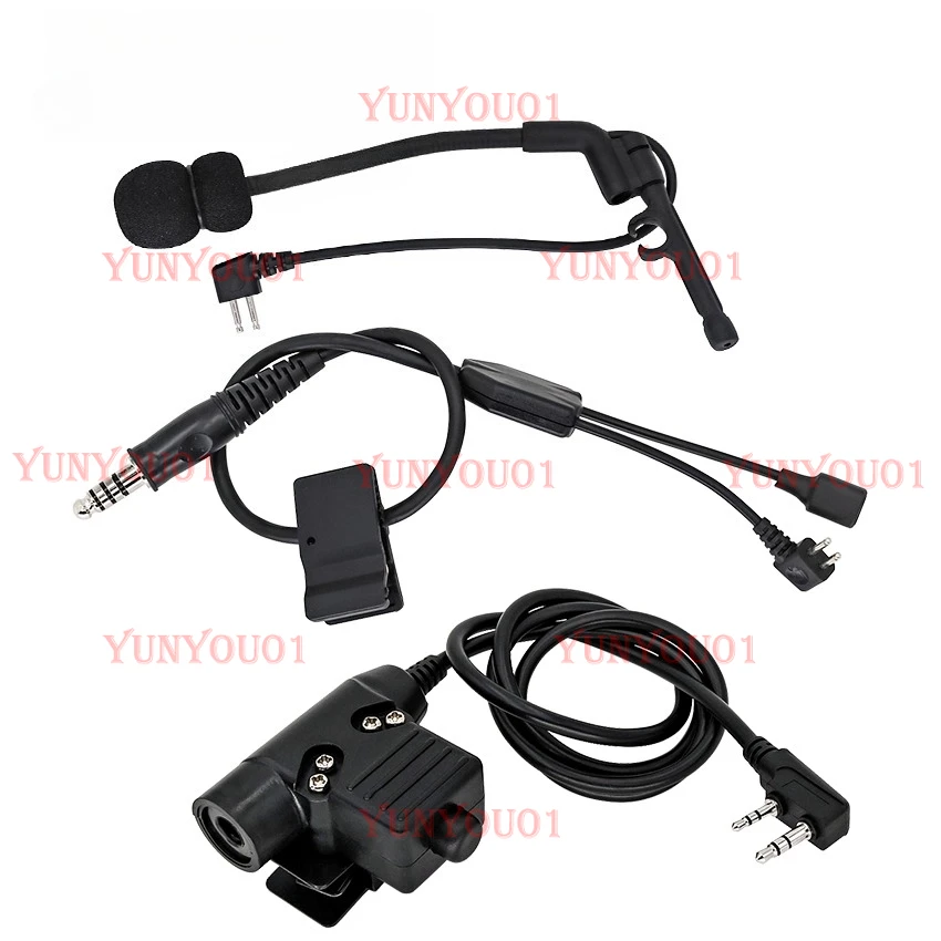 Microphone U94K Head + Y Line Group Is Suitable for Tactical Noise Reduction Headphones IPSC Version