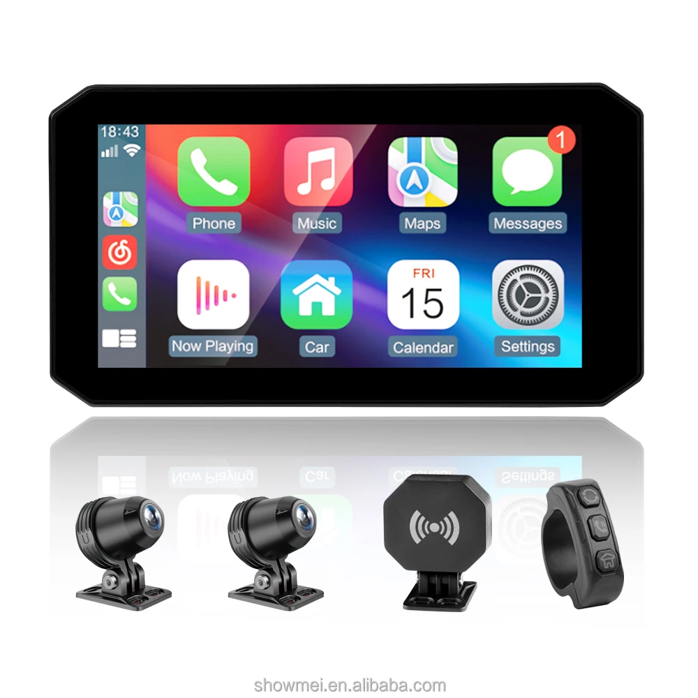 

Nice Price 5.5 Inch Moto Navigation Gps Motorbike IP67 Waterproof Smart Screen Wireless Carplay Motorcycle Navigator