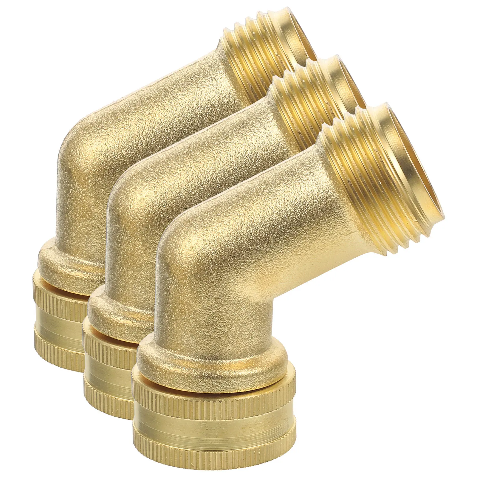 3pcs All Copper Ball Valve Elbow Connector for Gardening Water Pipe Joints Hose Adapter Durable Craftsmanship Wide Applications