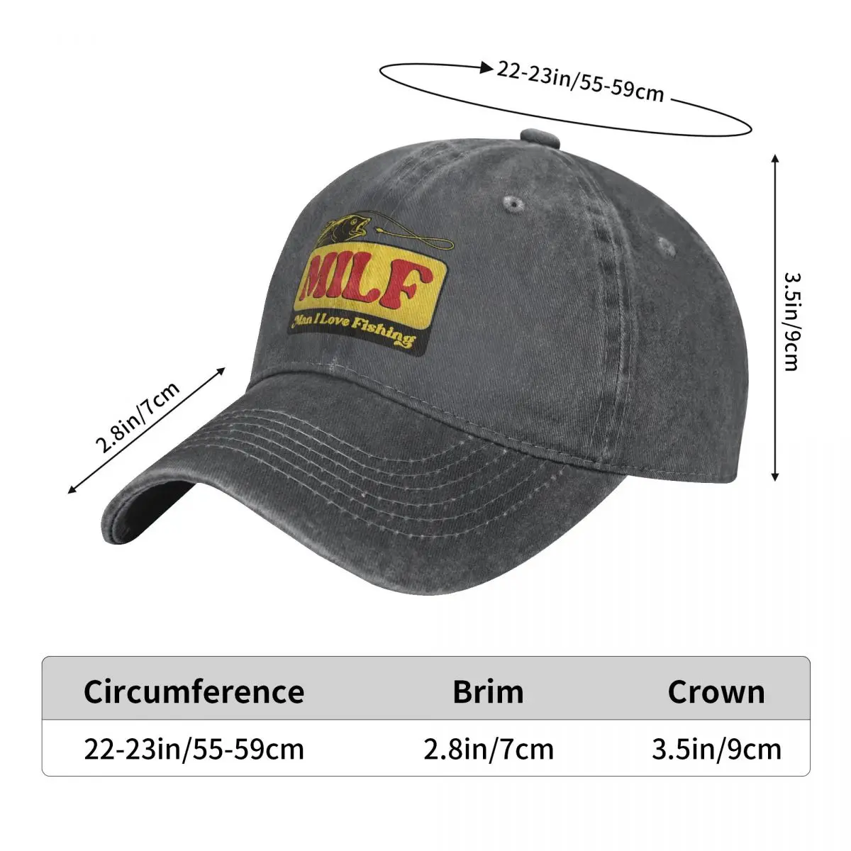 MILF Man I Love Fishing Baseball Cap Men Hats Women Visor Protection Snapback Art Caps