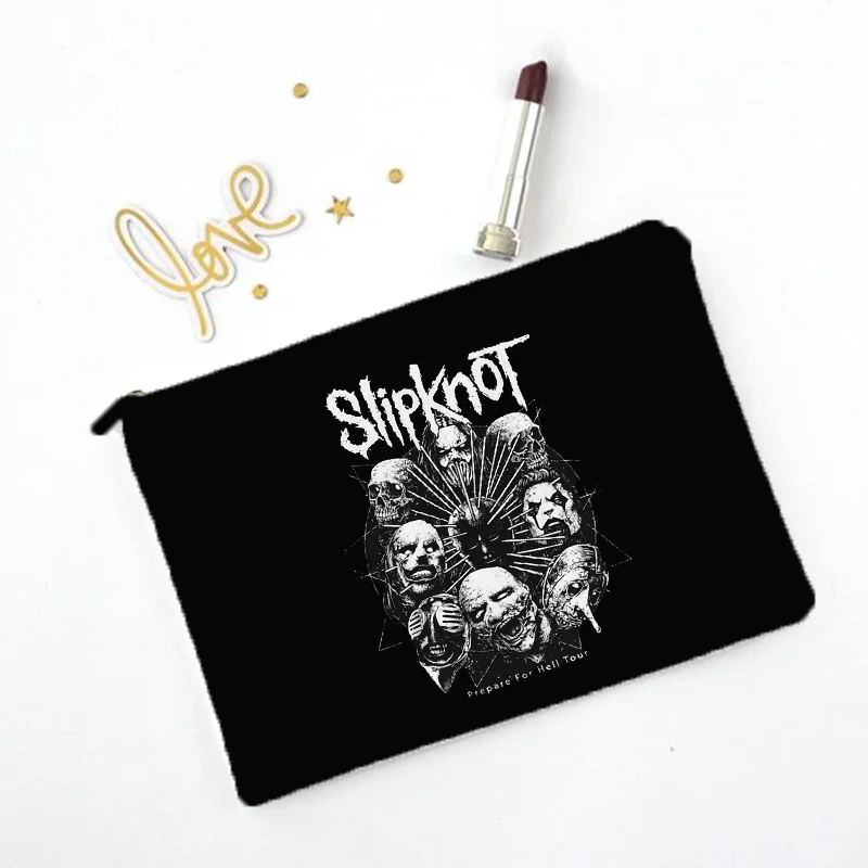 Slipknots pattren Cosmetic Bags Fashion Clutch Bag Women Make Up Bag Linen Pouch Travel Organizer Case Student Pencil Bag